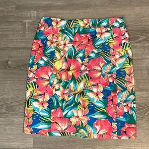LOFT Ann Taylor Tropical Floral  Pencil Skirt.  10 🌺
